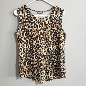 Kim and Co. Leopard print tank top